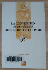 法文原版书 La Convention européenne des droits de l'homme (Français) Broché – 1 décembre 1990 de Frédéric Sudre  (Auteur)