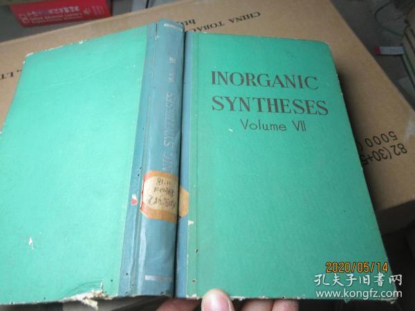 INORGANIC SYNTHESES VOL.VII 精 5848