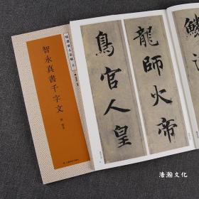 精选放大法帖(五)智永真书千字文楷书千字文全文临摹 毛笔书法字帖临摹范本