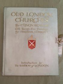 限量编号签名本：Old London Churches    《古老的伦敦教堂》