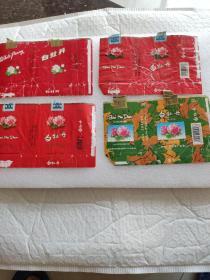 烟标白牡丹4张