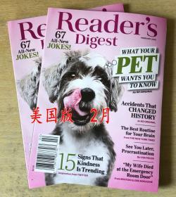 美国版 READER'S DIGEST 读者文摘2020年2月 英文生活类杂志