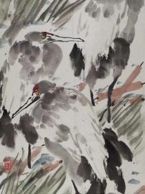 袁海潮     尺寸   105/37   软件
原名光海，号三石斋生，湖南长沙人。
1934年生。曾任中国工艺美术家协会会员，中国美术家协会湖南省分会会员，湖南省文史研究馆馆员，湖南湘绣研究所高级美术师。
2016年，袁海潮因病医治无效，不幸于9月5日凌晨15分逝世，终年82岁。