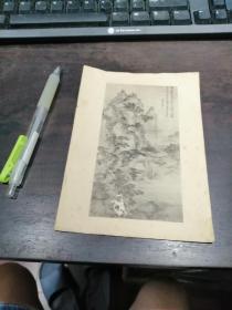 老画片：待渡图    明 唐寅
