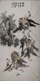 牛宝成      尺寸   138/68  软件
（1960—），河南西平人，笔名牛原，著名画家。作品多次参加全国、全军及其他展览，并在全国多种报刊、杂志及学术刊物上发表作品百余幅。以国画人物见长，并喜爱花鸟、山水等画种。绘画功力、艺术造诣深厚。
国家一级画师。中国美术家协会会员,河北师大美术系教授。