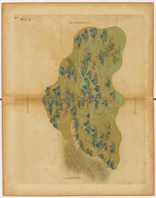 0006-32古地图1661-1681清浙江省青碧山水。奉化县。纸本大小59.86*75.71厘米。宣纸原色仿真。
