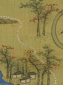 0006-70古地图1661-1681清浙江省青碧山水。分水县。纸本大小59.86*75.71厘米。宣纸原色仿真。
