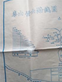 1985年泰山登山路线图