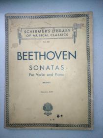 BEETHOVEN SONATAS For Violin  and  Piano