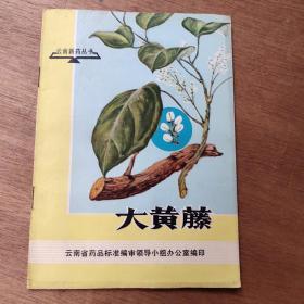 1975年云南新药丛书大黄藤(大黄藤素及其制剂)。