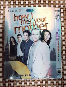 DVD光盘 双碟 how I met your mother/老爸老妈浪漫史 第三季