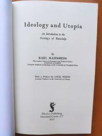 (国内现货，全新，保存良好)Ideology And Utopia : An Introduction to the Sociology of Knowledge  Karl Mannheim 意识形态与乌托邦 卡尔 曼海姆