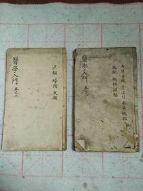 明代万历刻本《编注医学入门》存卷二，原装两厚册