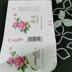 早期 茶花香烟 烟标  中国昆明卷烟厂出品