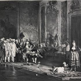 「王子的教育」爱德华多·扎马科伊斯[绘] 1888年 美国艺术珍品巨幅版画 尺寸41.5*28厘米 /ATA247