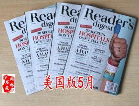 美国版 READER'S DIGEST 读者文摘2018年5月 英文生活杂志