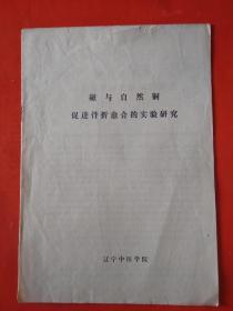 磁与自然铜促进骨折愈合的实验研究