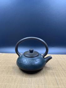 精品收藏宜兴原矿手工紫砂壶提梁茶壶茶具