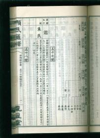 颜氏通谱（湖南版邵阳卷）秀奇、秀道六十世至七十三世（大16开本，内页线装，皮纸印刷）（颜氏族谱）