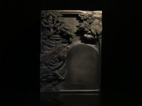 旧藏端石 西江秋韵 文房端砚。