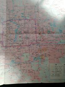 《北京市交通图 》1989年 4开(包邮)