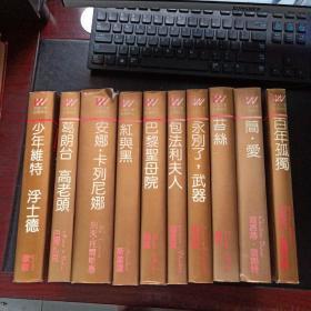 外国文学名著精品 ：{精装未阅 豪华本} 共10册 （《百年孤独》一版一印）《简爱》《苔丝》《永别了武器》《包法利夫人》《巴黎圣母院》《红与黑》《安娜卡列宁娜》《 欧也妮葛朗台 高老头》《少年维特之烦恼浮士德》全10本合售