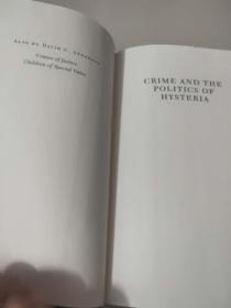 《CRIME AND THE POLITICS OF HYSTERIA 》DAVID C.ANDERSON  英文原版精装毛边本