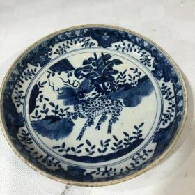 清中期兽盘子，