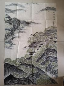 江南春雨（郝丽萍山水画）