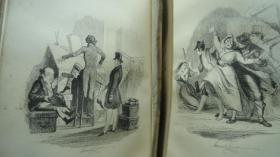 1851年 SAMUEL LOVER - HANDY ANDY: A TALE OF IRISH LIFE 《快手安迪：爱尔兰风俗画卷》极珍贵初版本 3/4小牛犊皮精装 绝美原品钢版画