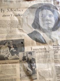 1931年英文报纸，我的妈妈