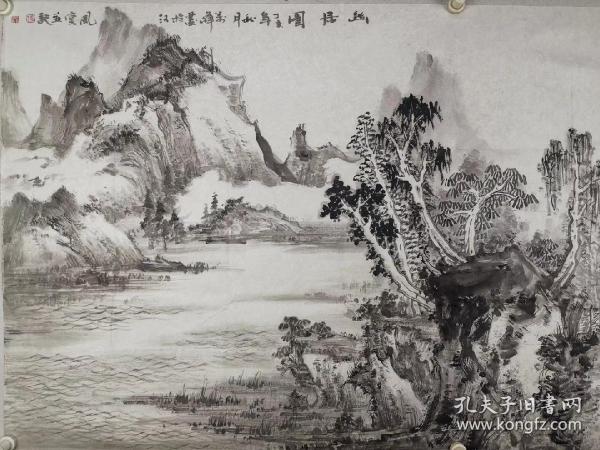 张万峰    尺寸   138/68  软件
（1957.8—）北京人。擅长中国画。曾在北京画院、中国美术学院中国画山水班进修。1997年—1999年，就读于中国美术学院国画系；2003年，就读于中国艺术研究院博士课程讲习班；曾就读于中国画研究院龙瑞山水工作室。为中国美术家协会会员、国家二级美术师、廊坊市美协副主席兼秘书长、廊坊画院副院长。