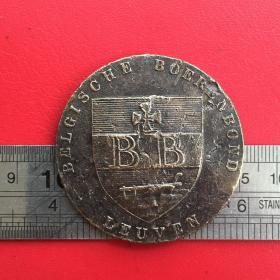 D085比利时农民蹲下索尔的荣誉从1903年开始1928硬币铜牌章珍藏