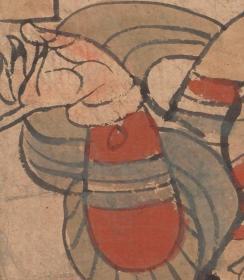 敦煌遗书 法藏 壁画P4518(5)彩绘天王佛像纸本。纸本大小33.23*47.59厘米。宣纸原色仿真。微喷