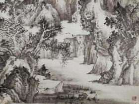 张万峰    尺寸   138/68  软件
（1957.8—）北京人。擅长中国画。曾在北京画院、中国美术学院中国画山水班进修。1997年—1999年，就读于中国美术学院国画系；2003年，就读于中国艺术研究院博士课程讲习班；曾就读于中国画研究院龙瑞山水工作室。为中国美术家协会会员、国家二级美术师、廊坊市美协副主席兼秘书长、廊坊画院副院长。