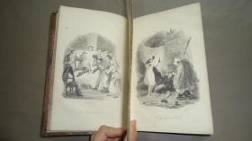 1851年 SAMUEL LOVER - HANDY ANDY: A TALE OF IRISH LIFE 《快手安迪：爱尔兰风俗画卷》极珍贵初版本 3/4小牛犊皮精装 绝美原品钢版画