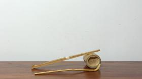 【茶道竹器】日本茶道茶杓 茶针 茶盖置 手作竹茶器 昭和时期