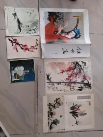 （仕女画）董淑滨作、（中国画）萧淑芳、曹英义等作，共6张画合售，见图。