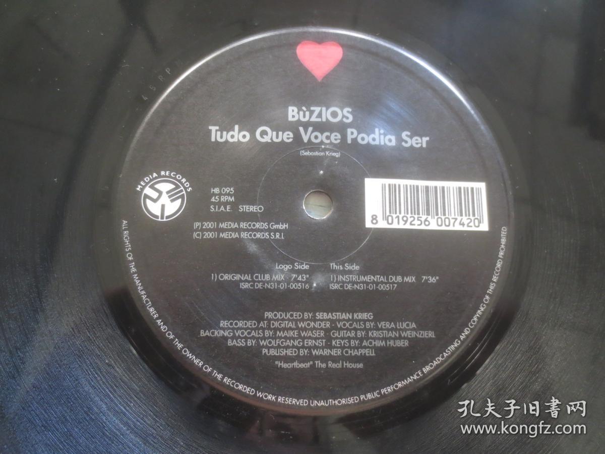 Búzios ‎– Tudo Que Voce Podia Ser 浩室电子 黑胶LP唱片