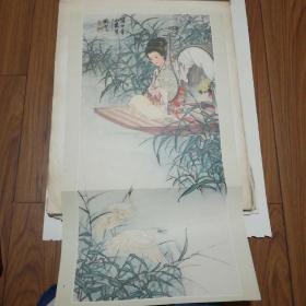 美人图3，大4开工笔画，有赠品