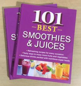 101 Best SMOOTHIES JUICES 101最好的果汁制作方法 英文美食菜谱【软精装本  192页】