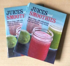 英文 Juices and Smoothies 冰沙果汁冰激凌冷饮甜品制作技巧做法食谱美食菜谱 【精装127页】