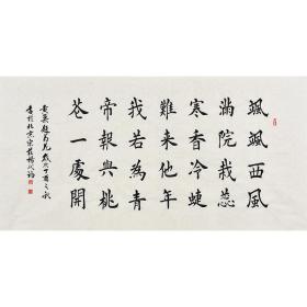 当代实力书法家 杨老师《题菊花》SF1020