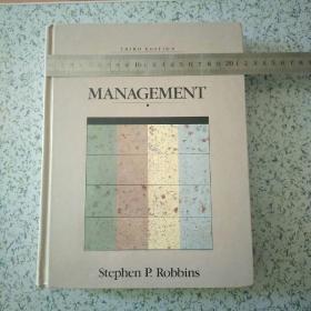 国外英文原版教材 management 
stephen p.Robbins 
罗宾斯的管理学 1991年 第三版  
精装铜版纸732页 
MBA 经典教材 市面罕见 孔网稀缺