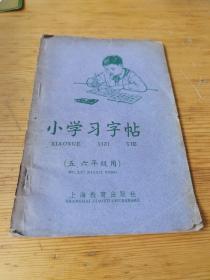 小学习字帖 （五六年级用） 上海教育出版社