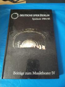 DEUTSCHE OPER BERLIN Spielzeit1984/85