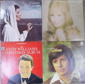 留声机專用 LOBO  BARBRA STREISAND MAUREEN MCGOVERN ANDY WILLIAMS  4 隻 港版