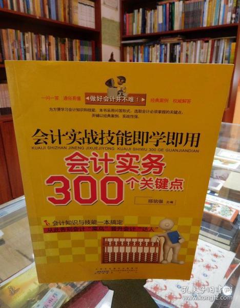 会计实战技能即学即用：会计实务300个关键点