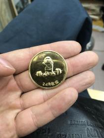 第一届东亚会24K包金纪念章