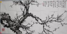 【终身保真字画】吴洪志，四尺整张
吴洪志，笔名东涂西抹，号鸿瑞，著名画家，现为国家一级美术师，中国楹联学会会员，中国美术家协会会员，中央国家机关美术家协会会员，中国国际美术研究院副院长，北京中和百年书画院副秘书长，中国大别山书画院名誉院长